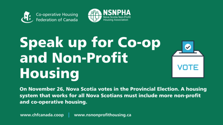 Support Co-op Housing in the Nova Scotia Election