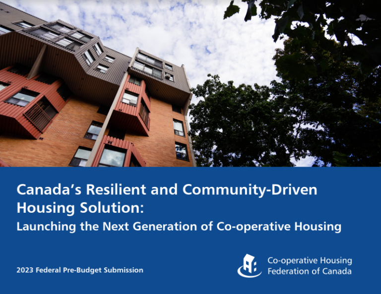 Canada’s resilient housing solution: advancing our vision of Co-op Housing for All